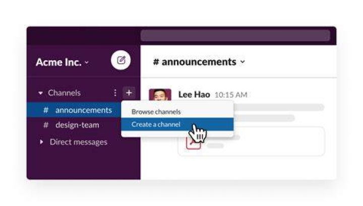 Can you create sub channels in slack?