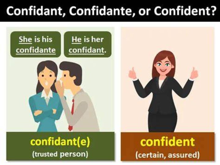 Can you spell confidante?