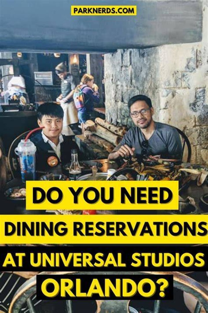 Do i need reservations for universal studios?