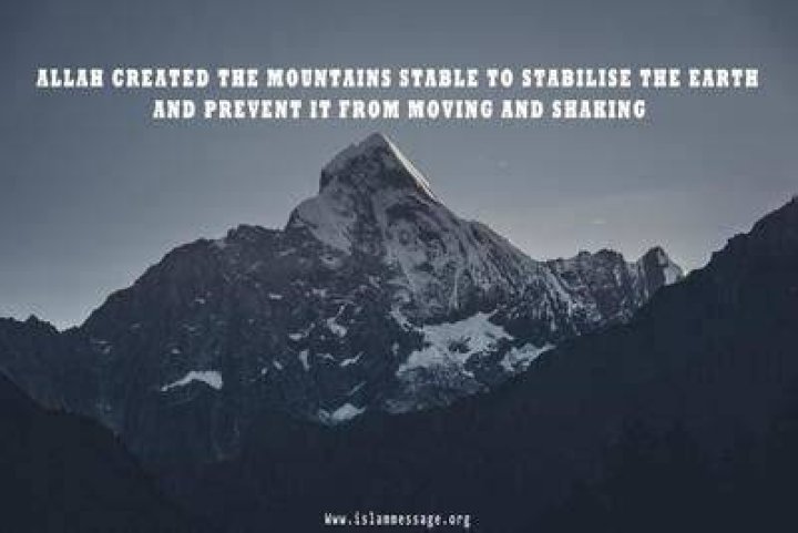 Do mountains prevent earth from shaking?