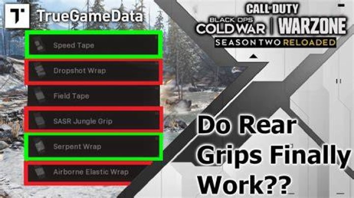 Do rear grips work in warzone?