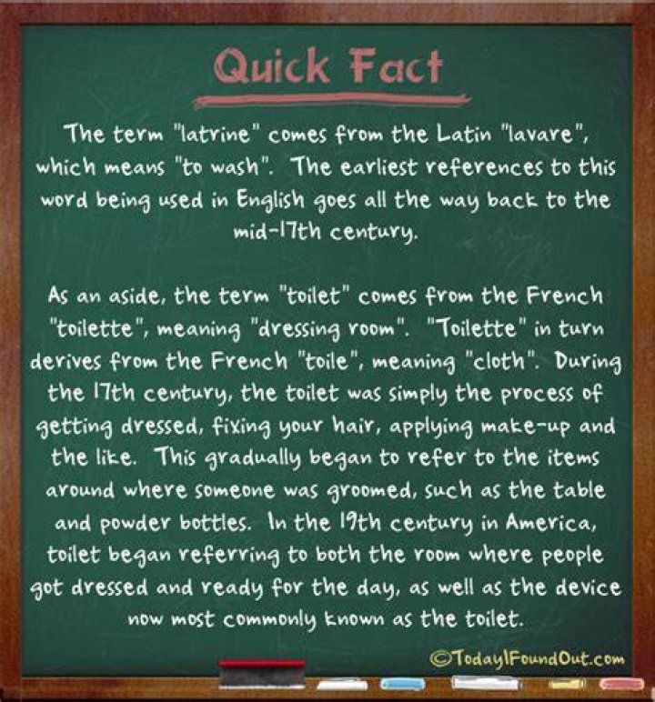 Does the word latrine mean?