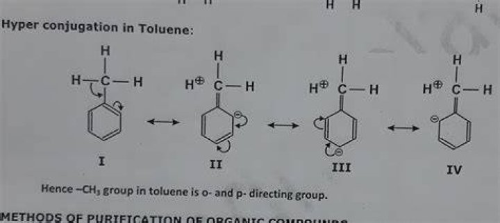 Does toluene show resonance?