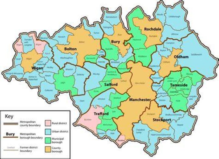How many boroughs in manchester?