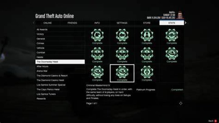 How to check criminal mastermind progress?