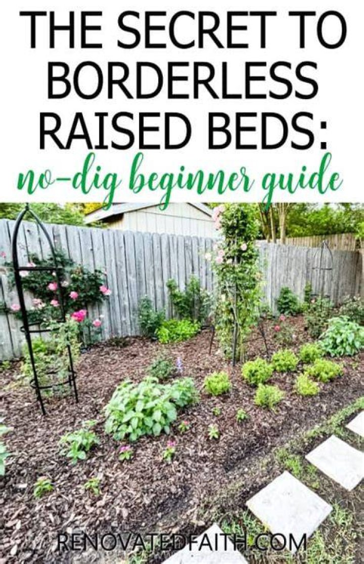 How to make a mounded flower bed?