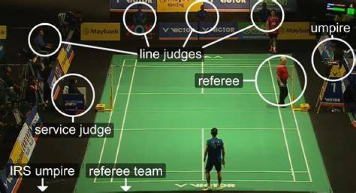 In badminton what is officials?