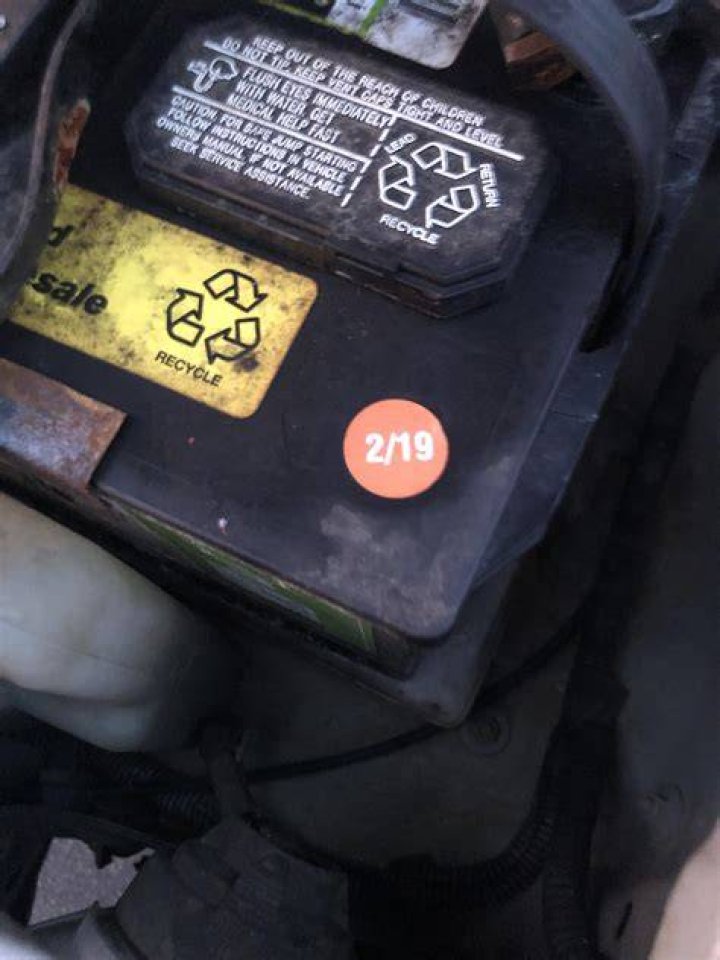 Is the sticker on a car battery the expiration date?