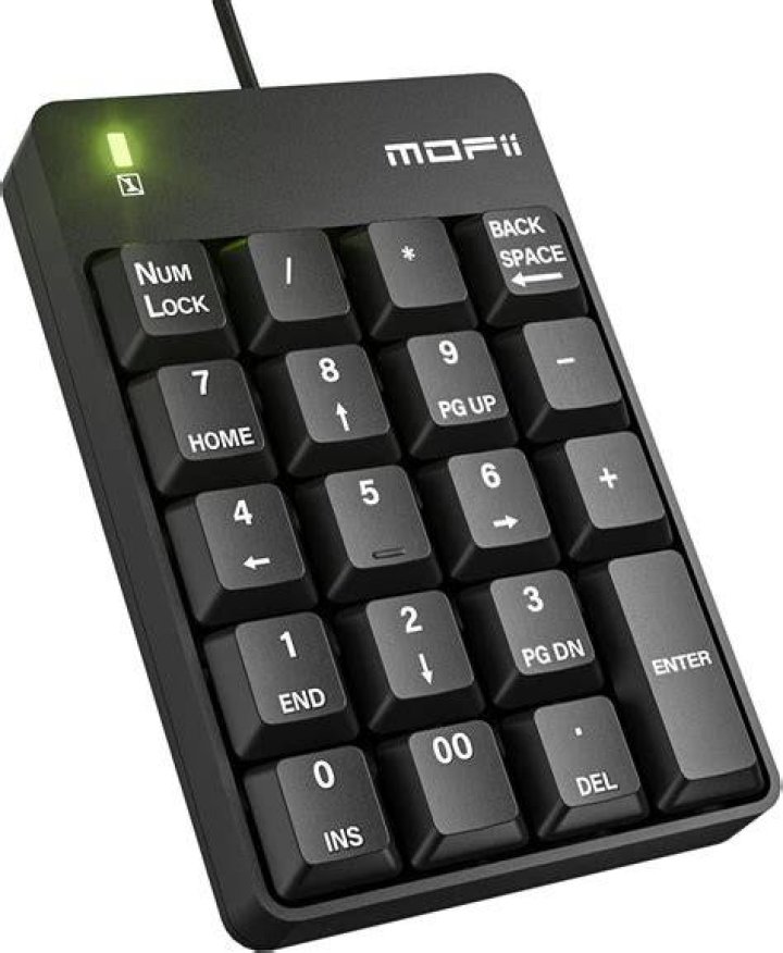 On numeric keypad which is guide key?
