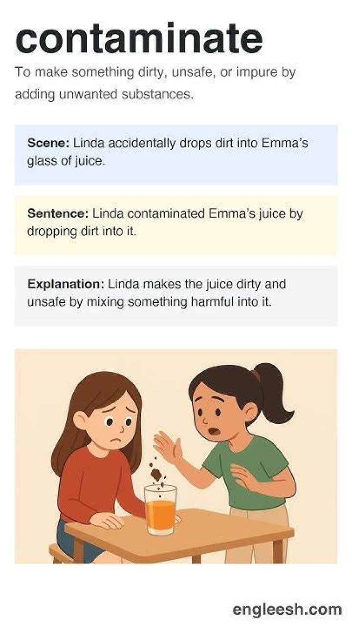 Was does contaminate mean?