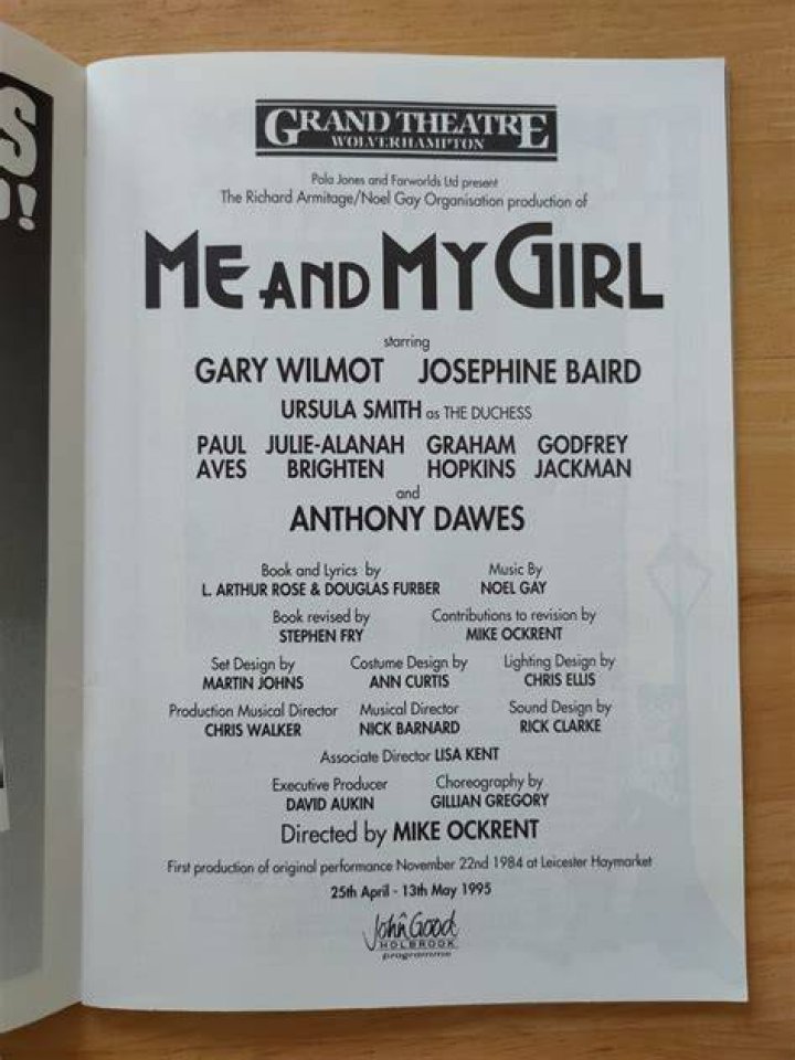 Was gary wilmot in me and my girl?