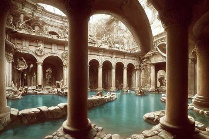 What are bathhouses in hot springs?