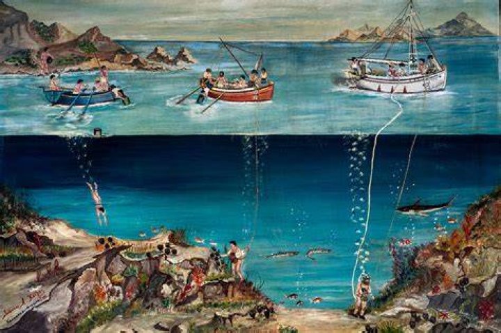 What are sponge divers?