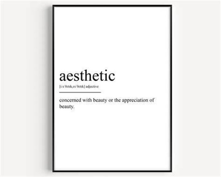 What does aesthetic mean?