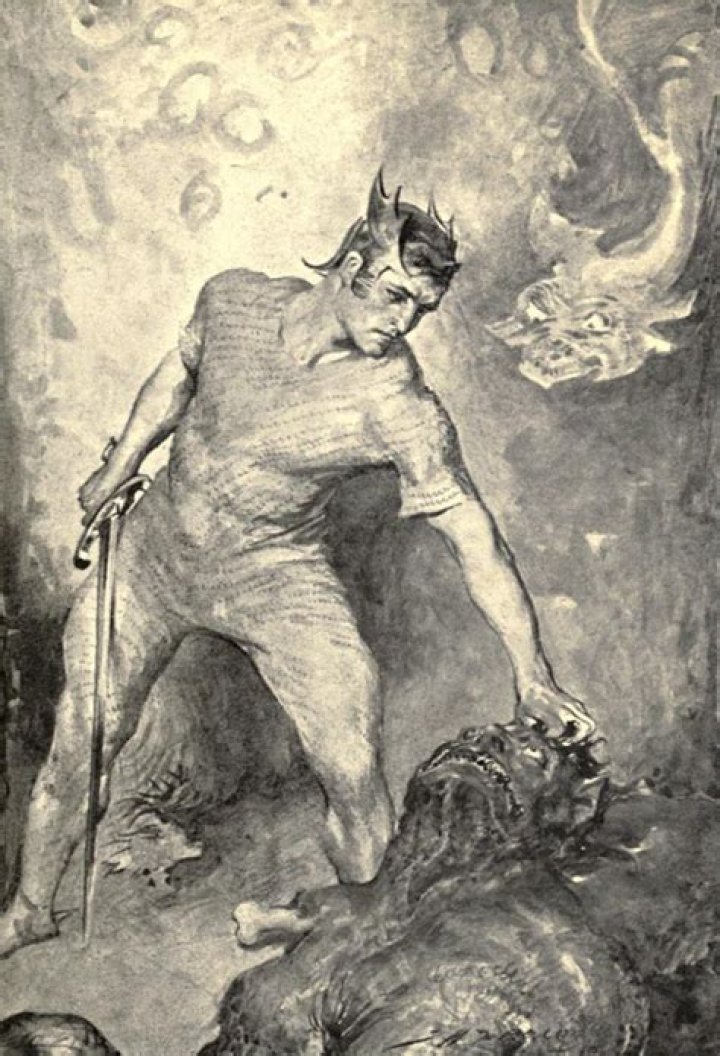 What is digression in beowulf?