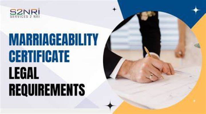 What is marriageability certificate?