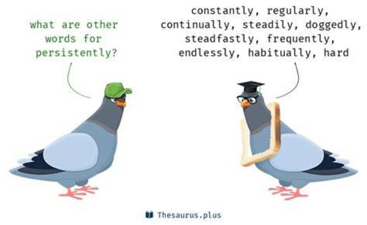 What is persistently synonym?