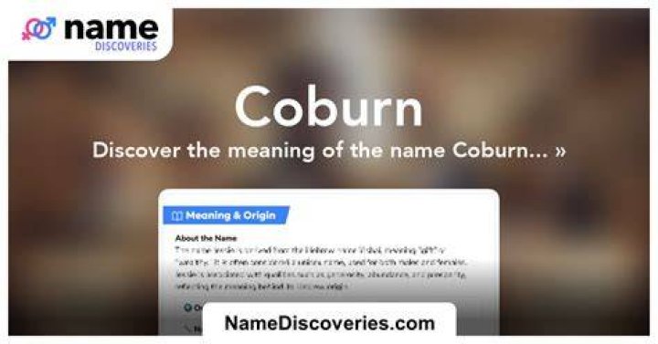 What is the meaning coburn?