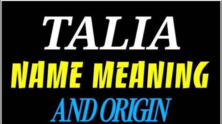 Whats talia mean in english?