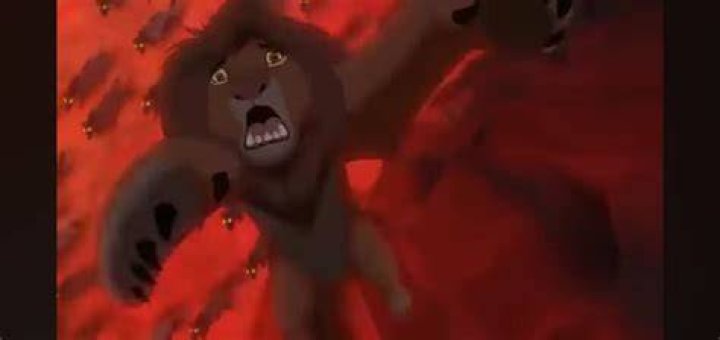 When simba falls from exhaustion?
