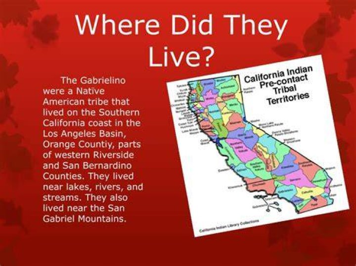 Where did the gabrielino tribe live?