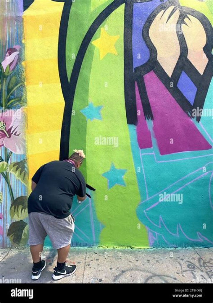 Where do muralists work?