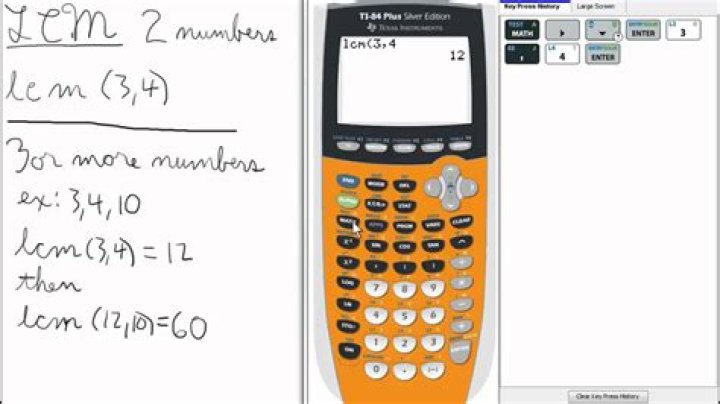 Where is lcm on ti 84?