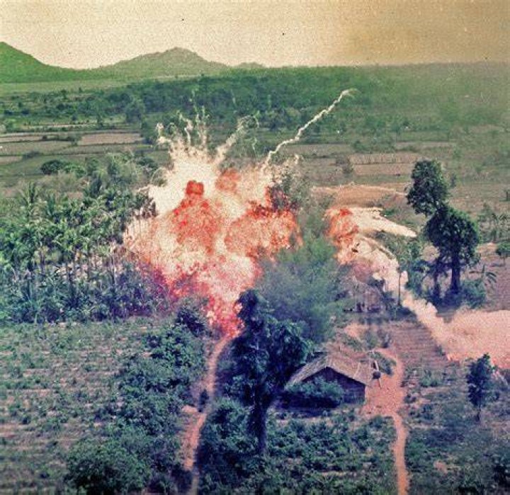 Where was napalm used in the vietnam war?