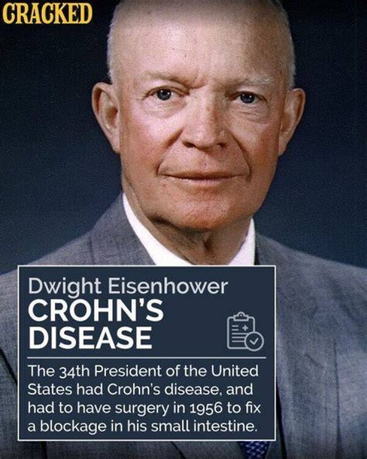 Which president had crohn's disease?