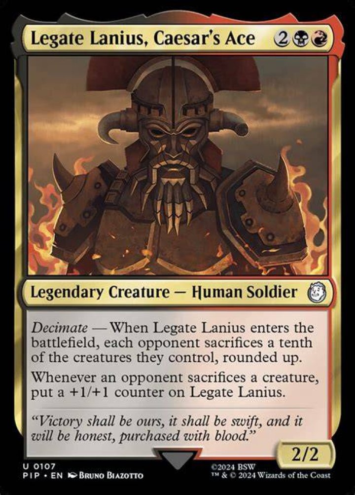Who is legate lanius?
