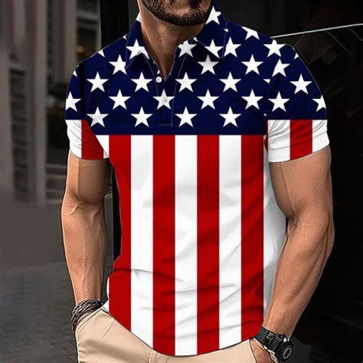 Who is the man in the american flag shirt?